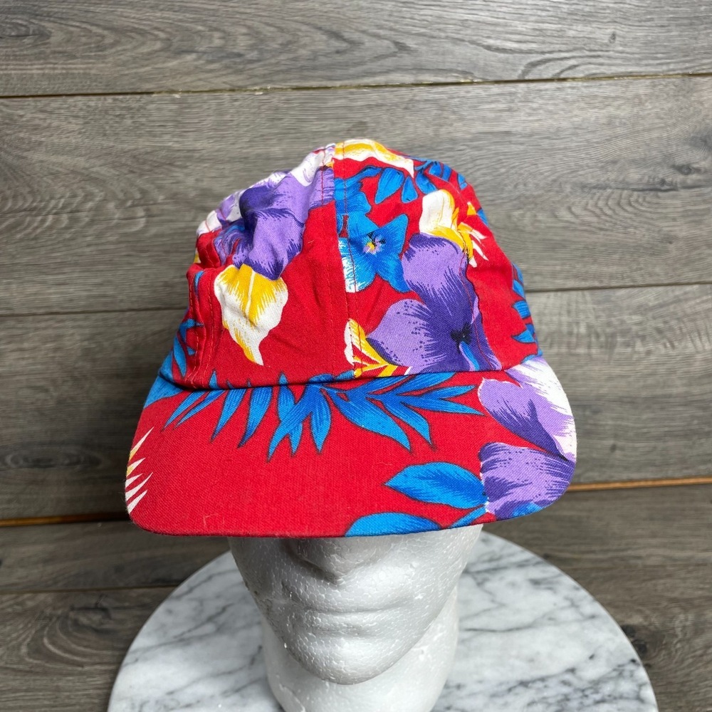 VTG Wendys Hat Cap 90s Fast Food Uniform Retro Colorful Nostalgic Snapback 90s
